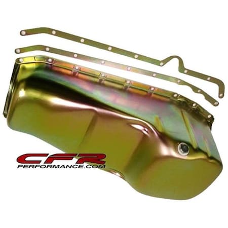 Cfr Performance CFR HZ-7208-PBK 1980-85 Chevy Small Block 283-305-327-350 Imca Circle Track Racing Oil Pan - Black HZ-7208-Z